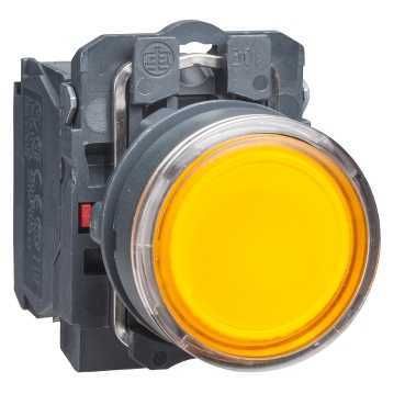 SE Кнопка 22мм до 350В желтая с подсветкой