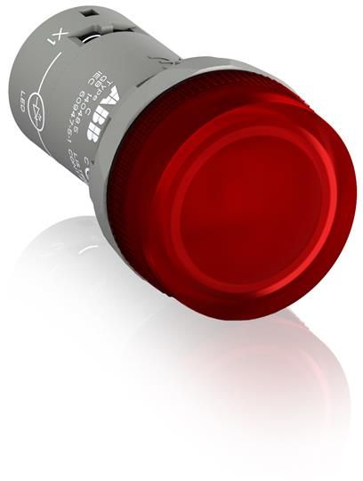 ABB CL2-623R Красная Лампа индикаторная со встроенным светодиодом 230В AC с защитой от наводок с напряжением до 60В