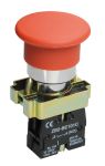IEK Кнопка управления LAY5-BC41Грибок без подсветки красная 1з