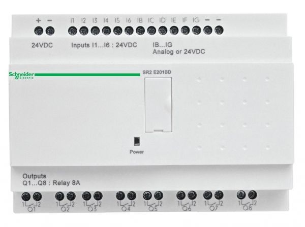 SE Zelio Logic Интеллектуальное реле эконом. 20 I/O 24V DC