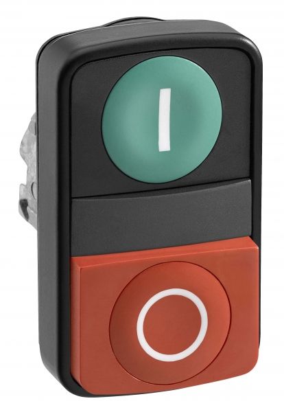 SE XB4 Головка кнопки двойная с маркировкой, черная ZB4BL73417