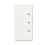 ABB Клавиша двойная free@home, жалюзи, future, цвет белый бархат ABB Клавиша двойная free@home, жалюзи, future, цвет белый бархат