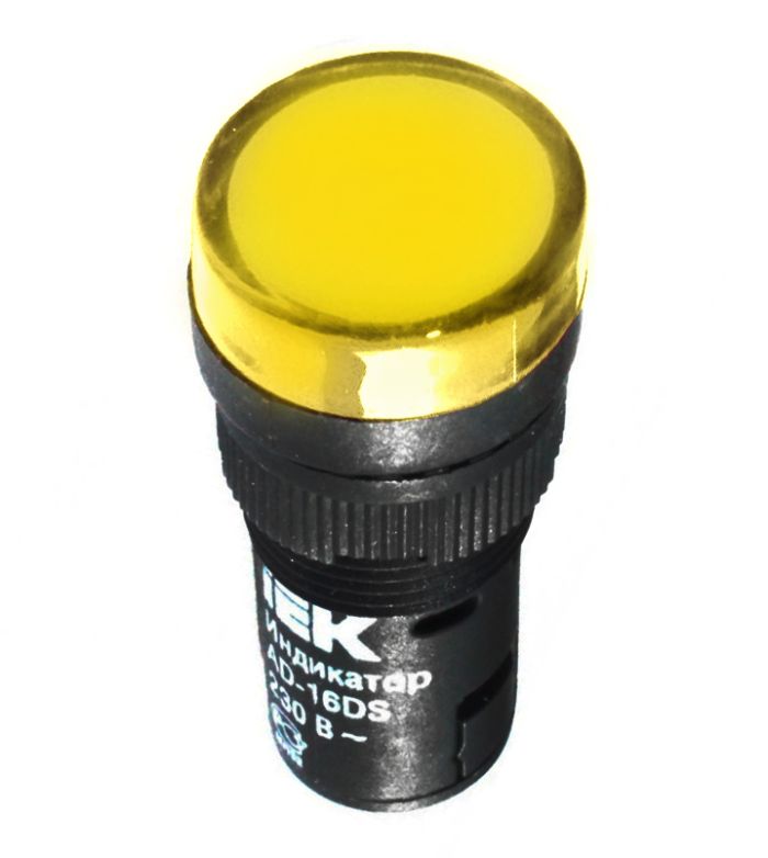 IEK Лампа AD16DS(LED)матрица d16мм желтый 110В AC/DC