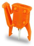 Wago тестовый штекер приг. для кл. на плату сер. 255,256, 1-пол., оранжевые 249-111