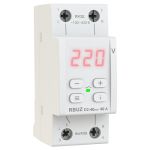 RBUZ Реле напряжения 2 модуля 40А (max 50А) 8800ВА с красн.свет.индик