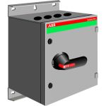 ABB OT25 Рубильник в боксе OT250KTRR3TZ до 250А(АС23A) 3-полюсный, 2НО+1НЗ доп.контакт, фланцы включ. ABB OT25 Рубильник в боксе OT250KTRR3TZ до 250А(АС23A) 3-полюсный, 2НО+1НЗ доп.контакт, фланцы включ.