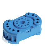 Finder Розетка с винтовыми клеммами (с зажимной клетью) для реле 60.12, таймера 88.12; в комплекте металлическая клипса 090.33; версия: синий цвет ; у