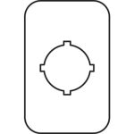 ABB MA6 Шильдик MA6-1019 (Emergency Stop) для пластиковых кнопочных постов