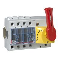 Legrand Выключатель-разъединитель Vistop 63 A 3П рукоятка спереди красная рукоятка / желтая панель