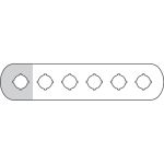 ABB MA6 Шильдик MA6-1009 (6 мест (1 желт) для пластикового кнопочного поста