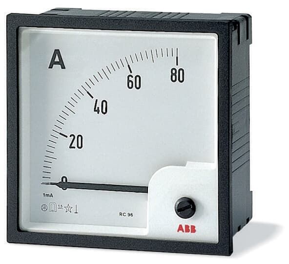 ABB AMT Амперметр постоянного тока без шкалы AMT2-A2/96,вкл. через шунт 60 мВ