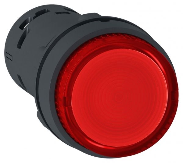 SE XB7 Кнопка 22мм 230В красная с подсветкой