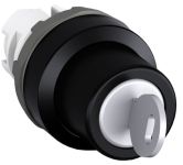 ABB ABB Переключатель M2SSK3-104 с ключом 2-х позиционный с возвратом в среднее положение (только корпус) 45 град. (ключ уникальный 25 вариа