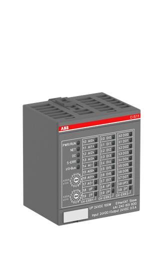 ABB Модуль интерфейсный, 8DI/8DO/4AI/2AO, CI511-ETHCAT
