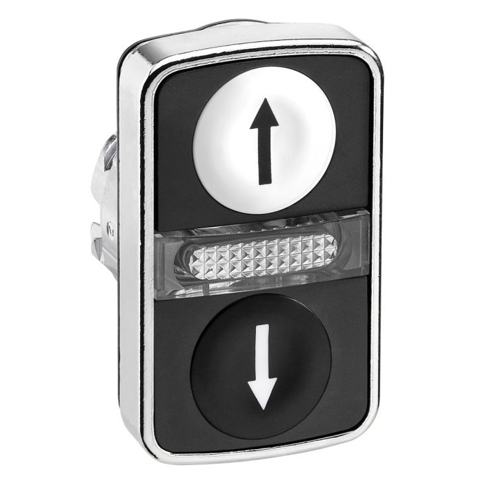 SE XB4 Головка кнопки двойная с маркировкой + LED ZB4BW7A1724