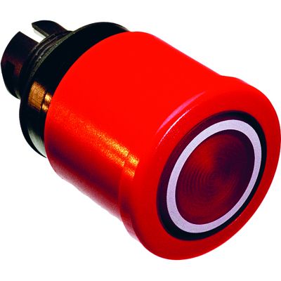 ABB MPMP3-11R Кнопка красная ГРИБОК (только корпус) с подсветкой с усиленной фиксацией 40мм