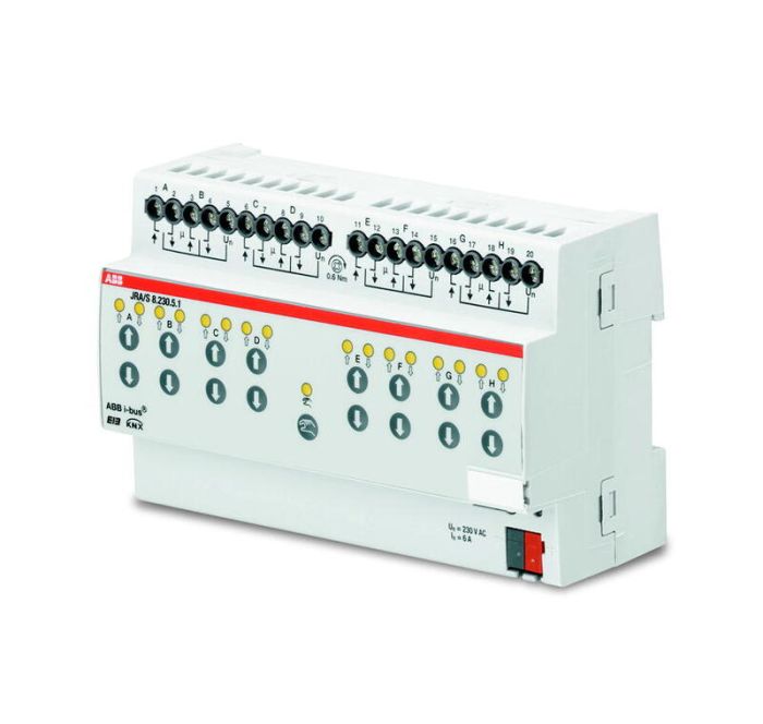 ABB KNX JRA/S 8.230.5.1 Активатор жалюзи 8-кан., руч/упр., контроль положения, 230В