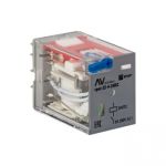 EKF Averes Реле промежуточное с кнопкой и механической индикацией RPAt 22/4 5A 24В DC EKF Averes Реле промежуточное с кнопкой и механической индикацией RPAt 22/4 5A 24В DC