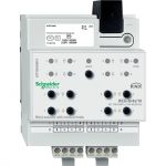 SE Merten KNX Актор жалюзи 4-канальный 10А 220V возможность ручного управления DIN-рейка