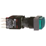 SE Кнопка 16мм 12-24В зеленая с подсветкой квадратная XB6DE3B5B