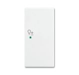 ABB Basic 55 Альпийский белый Клавиша двойная правая free@home, светорегулятор ABB Basic 55 Альпийский белый Клавиша двойная правая free@home, светорегулятор