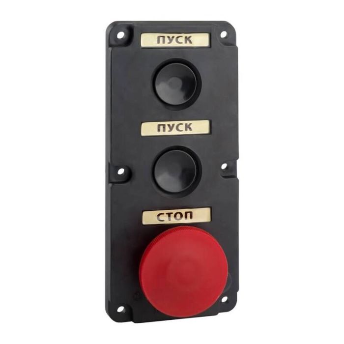 КЭАЗ Пост кнопочный ПКЕ 112-3-У3-IP40 (красный гриб)