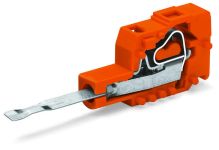 Wago Модуль тестового штекера с конт. Stu шаг 5.08 мм / 0.2 дюйма, оранжевые 231-455