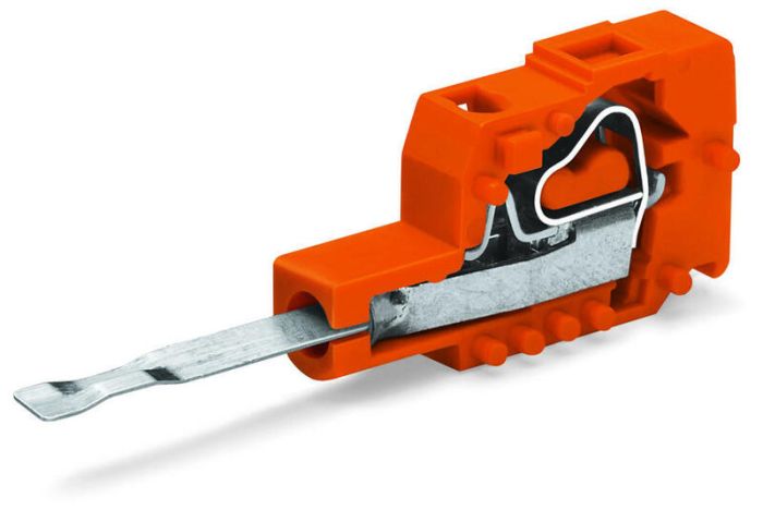 Wago Модуль тестового штекера с конт. Stu шаг 5.08 мм / 0.2 дюйма, оранжевые 231-455