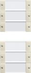 Gira KNX S-55 Крем глянец Комплект клавиш для сенсор.выкл. 6 шт