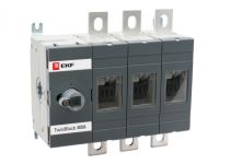 EKF PROxima Рубильник 400A 3P без рукоятки управления TwinBlock EKF PROxima Рубильник 400A 3P без рукоятки управления TwinBlock
