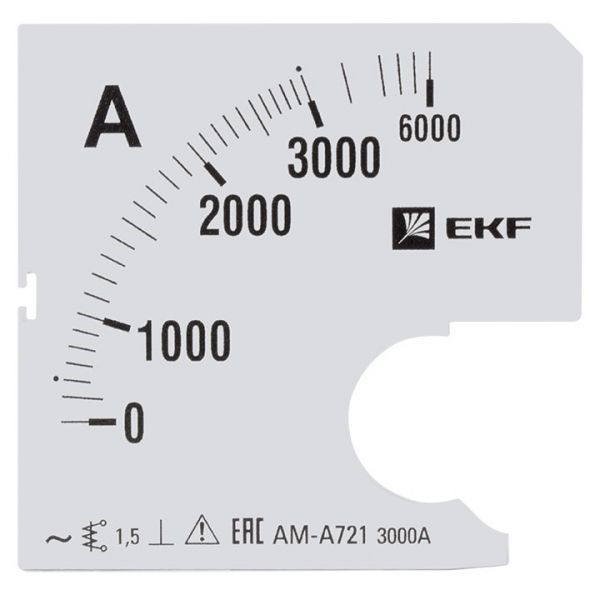 EKF PROxima Шкала сменная для A721 3000/5А-1,5