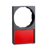 SE Держатель заподлицо с кнопкой (30х50) для маркировки (18х27) белый/жёлтый фон XB4, ХВ5