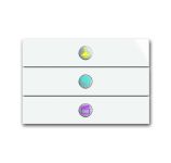 ABB KNX Busch-priOn Белый глянец Накладка сенсора 3-клав ABB KNX Busch-priOn Белый глянец Накладка сенсора 3-клав