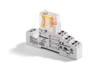 Finder Интерфейсный модуль (сборка 50.12.9.024.5000 + 95.P5SMA), электромеханическое реле безопасности; 2CO 8A; контакты AgNi+Au; питание 24В DC; кате