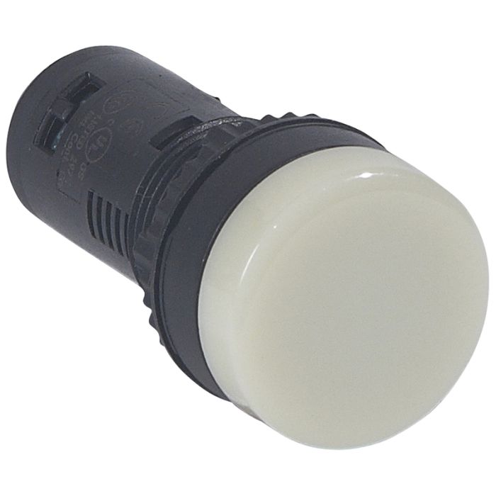 Legrand Osmoz Моноблочная сигнальная лампа ? 22,3 с подсветкой со встроенным светодиодом IP 66 белый 24 В~/=