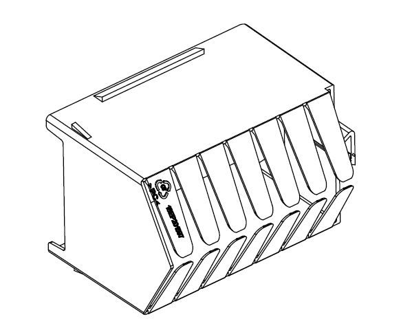 ABB Кабельная крышка XR2/3