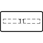 ABB MA6 Шильдик MA6-1045 с текстом Stop