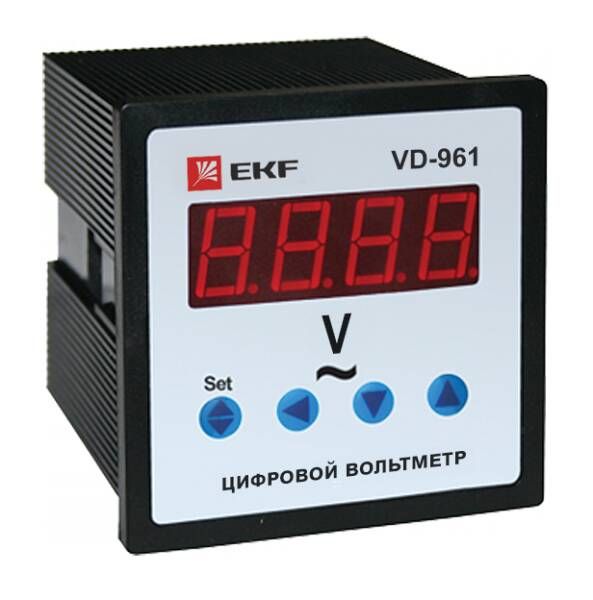 EKF PROxima Вольтметр цифровой на панель (96х96) VD-961 однофазный