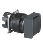 SE Квадратная кнопка с подсветкой синяя