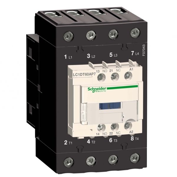 SE Contactors D Контактор 4Р Everlink AC1 415В 60A катушка управления 230В AC 50/60Гц