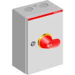 ABB OTL63 Выключатель нагрузки в металлическом боксе OTL63BA3M 63А желтокрасная рукоятка ABB OTL63 Выключатель нагрузки в металлическом боксе OTL63BA3M 63А желтокрасная рукоятка